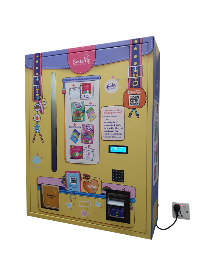 Davaam Butterfly sanitary napkin vending machine
