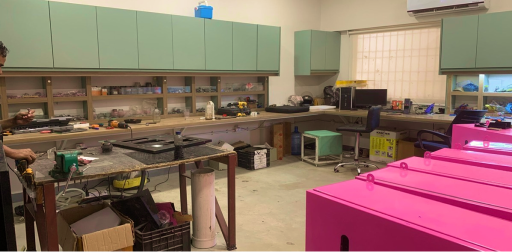 The Davaam workshop floor